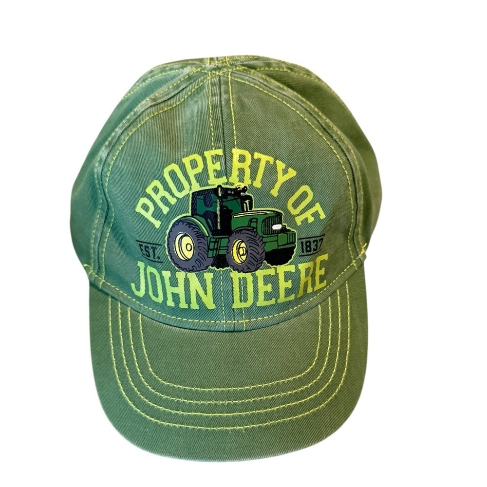 Property of John Deere Toddler One Size hat cap. Excellent preowned condition.